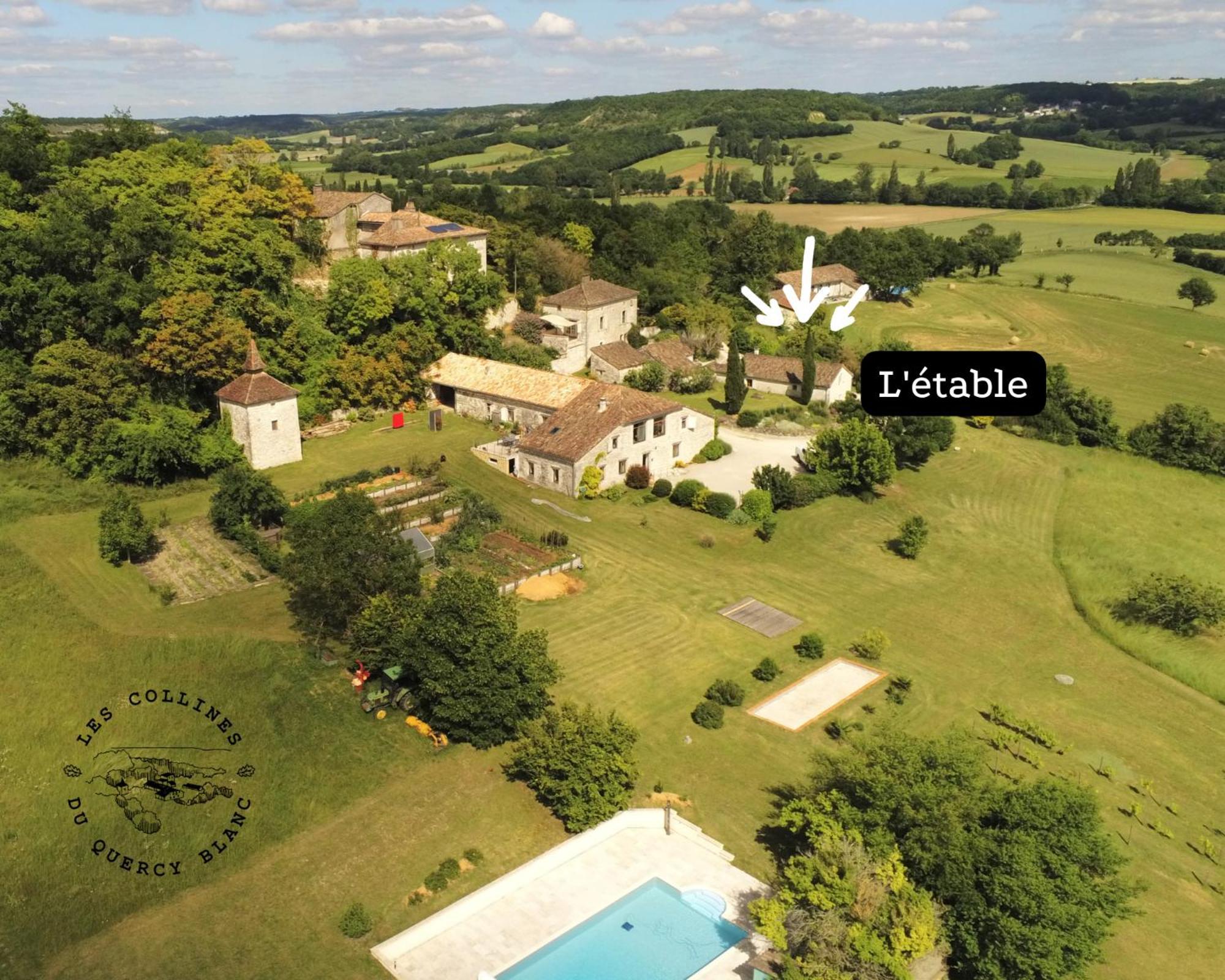 Les Collines Du Quercy Blanc Villa Castelnau-Montratier Kamer foto